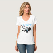 Lustiger Schrauben-Prostatakrebs T-Shirt (Vorderseite Vollansicht)