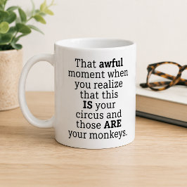Lustiger schrecklicher Moment Kaffeetasse Bürohumo