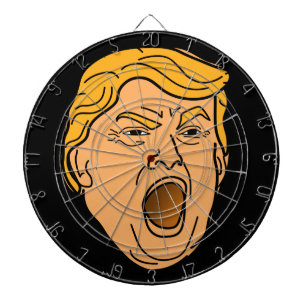 Lustiger schreiender verärgerter Donald Trump Dartscheibe