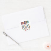 Lustiger Schrott-Händler Scrapbooking Runder Aufkleber (Umschlag)