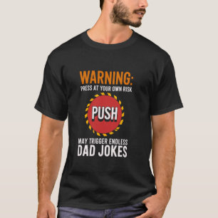 Lustiger Schubs zum Vatertag mit Papa-Witz T-Shirt