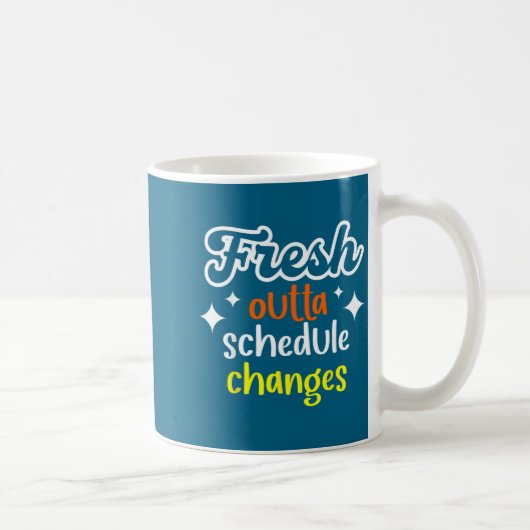 Lustiger Schulberater frisch aus der Stundenplanän Kaffeetasse (Rechts)