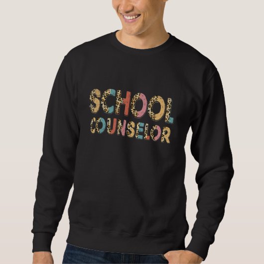 Lustiger Schulberater Lehrer Leopard Schulberatung Sweatshirt (Vorderseite)