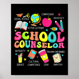 Lustiger Schulberater Zurück zur Schule Lehrer Ber Poster