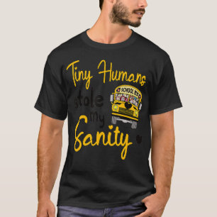 Lustiger Schulbus fahrender Schulbusfahrer T-Shirt