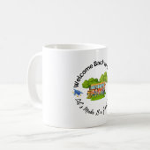 Lustiger Schulbus-Reise-Becher Kaffeetasse (Vorderseite Links)