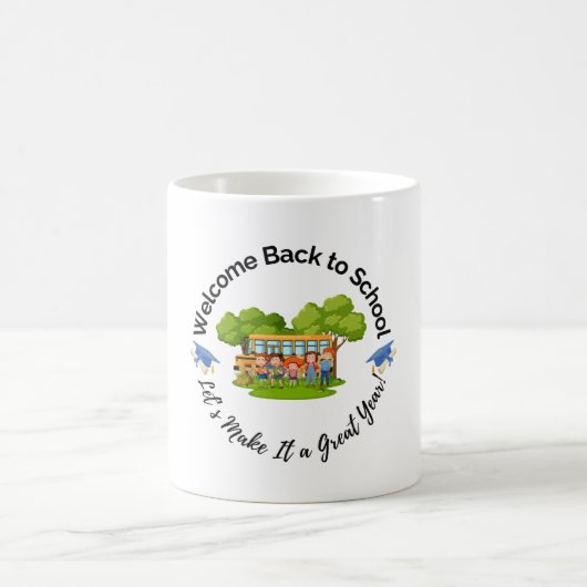Lustiger Schulbus-Reise-Becher Kaffeetasse (Mittel)