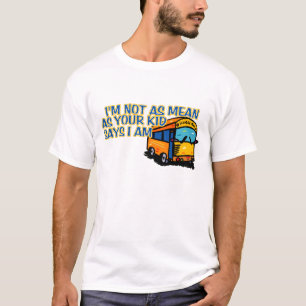 Lustiger Schulbustreiber-T - Shirt