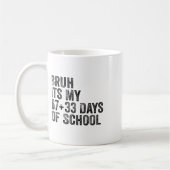 Lustiger Schulcountdown Schüler Lehrer Klassenzimm Kaffeetasse (Links)