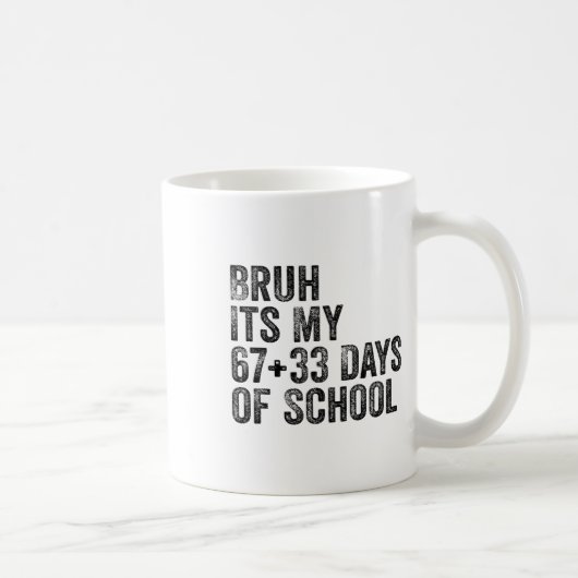 Lustiger Schulcountdown Schüler Lehrer Klassenzimm Kaffeetasse (Rechts)