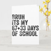 Lustiger Schulcountdown Schüler Lehrer Klassenzimm Karte (Gelbe Blume)
