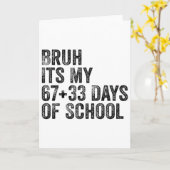 Lustiger Schulcountdown Schüler Lehrer Klassenzimm Karte (Gelbe Blume)