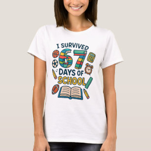 Lustiger Schule Sechs Sieben Meme Schüler Lehrer W T-Shirt