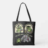 Lustiger Schülerfrosch Abschlussprüfung Level Boss Tasche (Rückseite)