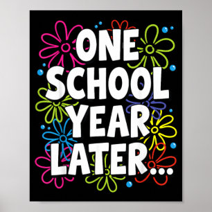 Lustiger Schuljahresende Sommer Lehrer Letzter Tag Poster