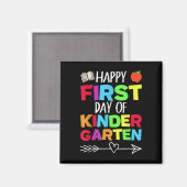 Lustiger Schullehrer Schüler Glücklich Erster Tag Magnet (Vorderseite/Rückseite)