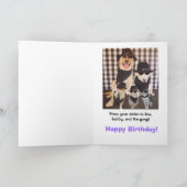 Lustiger Schwager-Geburtstag Karte (Innenseite)