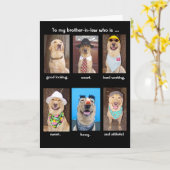 Lustiger Schwager-Geburtstag Karte (Gelbe Blume)