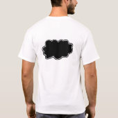 Lustiger schwarze Wolken-T - Shirt. (doppelseitig) T-Shirt (Rückseite)