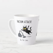 Lustiger Schwarzer-Katzen-Kaffeebecher-Geschenk Va Milchtasse (Linke Ecke)