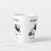 Lustiger Schwarzer-Katzen-Kaffeebecher-Geschenk Va Milchtasse (Vorderseite)