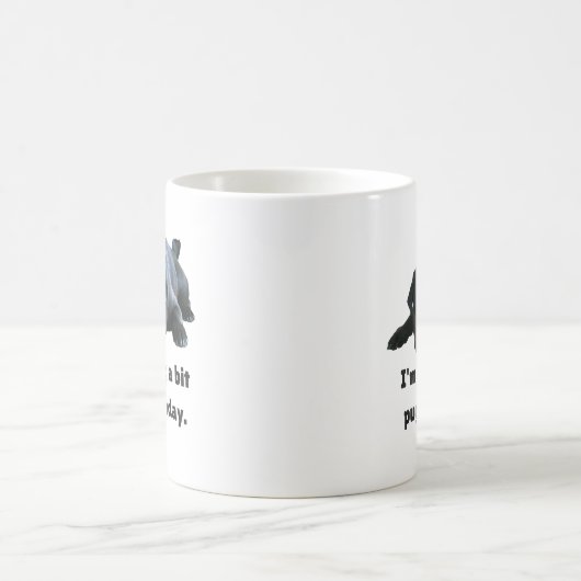 Lustiger schwarzer Mops - ich bin Gefühl ein Kaffeetasse (Mittel)