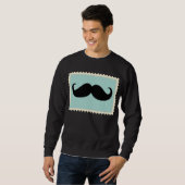 Lustiger schwarzer Schnurrbart 2 Sweatshirt (Vorne ganz)