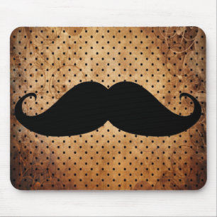 Lustiger schwarzer Schnurrbart Mousepad