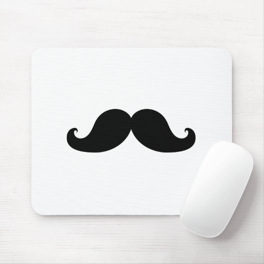 Lustiger schwarzer Schnurrbart-Spaß Mousepad (Mit Mouse)