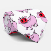 Lustiger Schwein-Krawattenentwurf Krawatte (Gerollt)