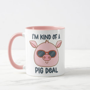 Lustiger Schwein-Wortwitz  Tasse