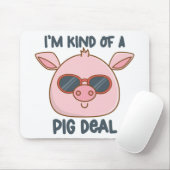 Lustiger Schweinewitz Mousepad (Mit Mouse)