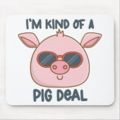 Lustiger Schweinewitz Mousepad (Vorne)