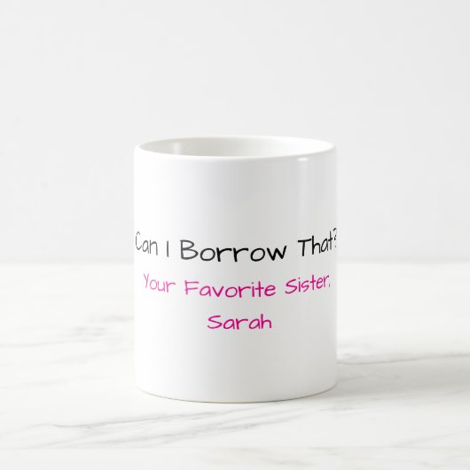 Lustiger Schwester-Mug Kaffeetasse (Mittel)