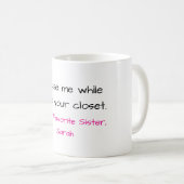 Lustiger Schwester-Mug Kaffeetasse (VorderseiteRechts)