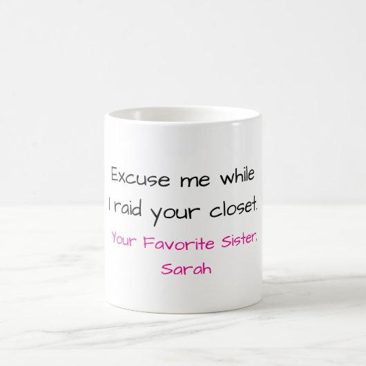 Lustiger Schwester-Mug Kaffeetasse (Mittel)