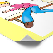 lustiger Schwesternwitz Poster (Ecke)