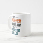 Lustiger Schwiegersohn Lieblingskind Kaffeetasse (Vorderseite Links)