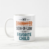 Lustiger Schwiegersohn Lieblingskind Kaffeetasse (Links)