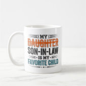 Lustiger Schwiegersohn Lieblingskind Kaffeetasse (Links)