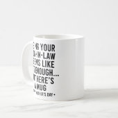 Lustiger Schwiegersohn Muttertag Kaffeetasse (Vorderseite Links)