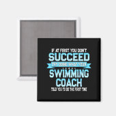Lustiger Schwimmcoach-Meme - Lustiger Schwimmer-Sp Magnet (Vorderseite/Rückseite)