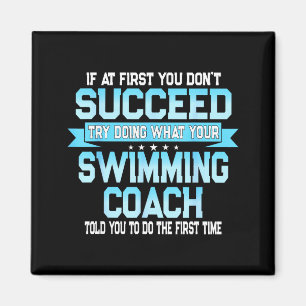 Lustiger Schwimmcoach-Meme - Lustiger Schwimmer-Sp Magnet