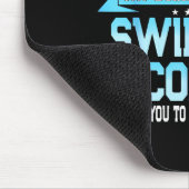 Lustiger Schwimmcoach-Meme - Lustiger Schwimmer-Sp Mousepad (Ecke)