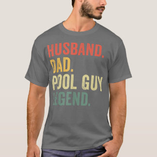 Lustiger Schwimmender Ehemann Vater Pool-Typ Legen T-Shirt