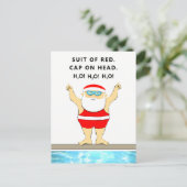 Lustiger Schwimmer Weihnachten (Stehend Vorderseite)