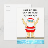 Lustiger Schwimmer Weihnachten (Vorne/Hinten)