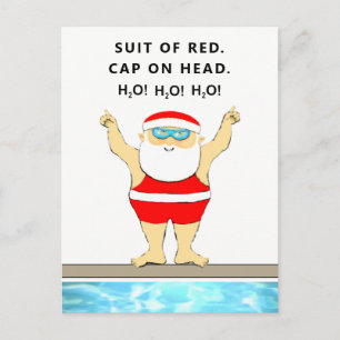 Lustiger Schwimmer Weihnachten