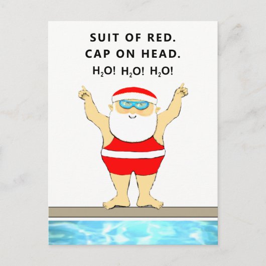 Lustiger Schwimmer Weihnachten (Vorderseite)
