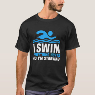Lustiger Schwimmliebhaber Schwimmen Schwimmen T-Shirt
